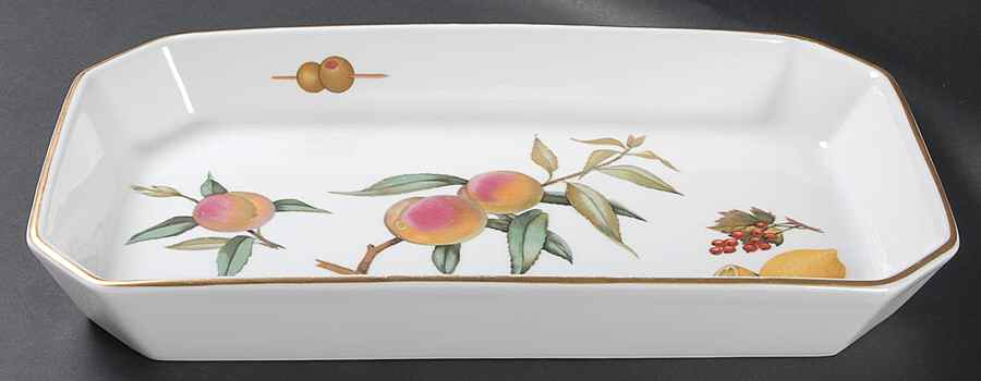 Evesham Gold 14" Rectangular Baker by Royal Worcester-1