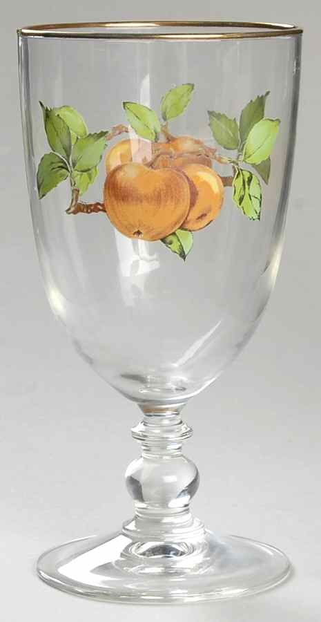 Evesham Gold 14 Oz Glassware Goblet by Royal Worcester-1