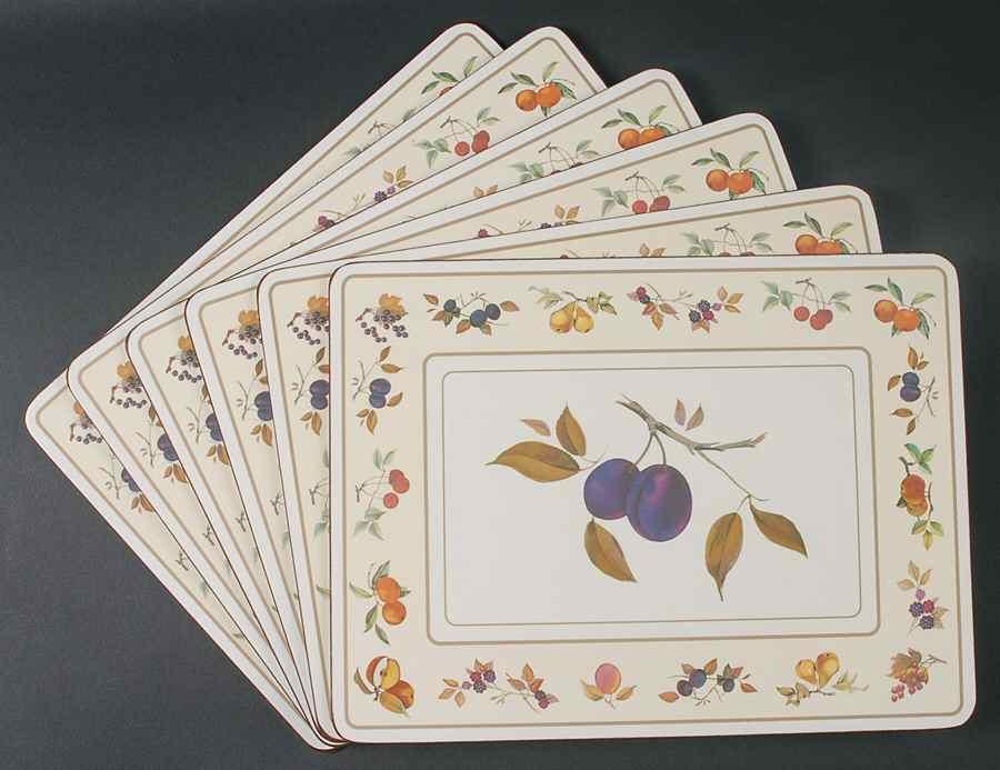 Evesham Gold Corkboard Placemat - Set of 6 by Royal Worcester-1