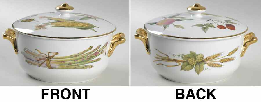 Evesham Gold 1.5 Qt Round Covered Casserole by Royal Worcester-1