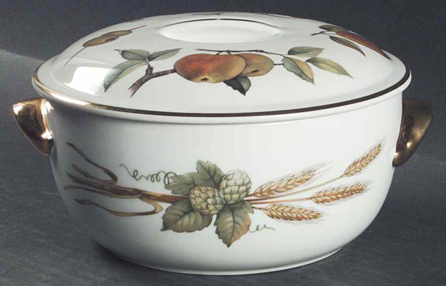 Evesham Gold 1 Qt Round Covered Casserole by Royal Worcester-1