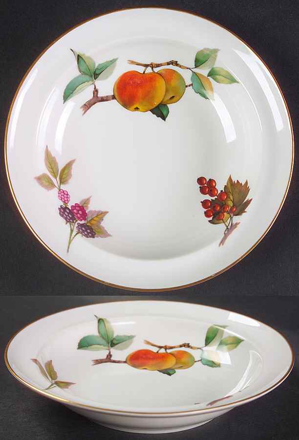 Evesham Gold Rim Cereal Bowl by Royal Worcester-1