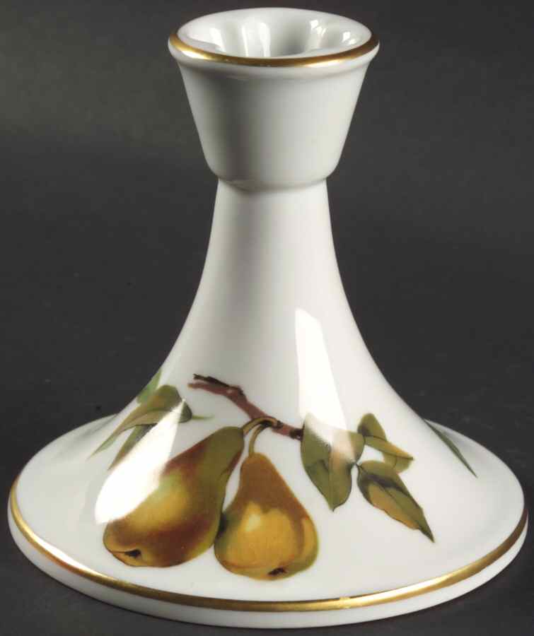 Evesham Gold Small Candlestick by Royal Worcester-1