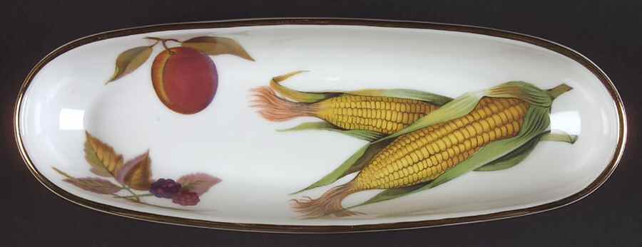 Evesham Gold Boiled Corn Holder by Royal Worcester-1