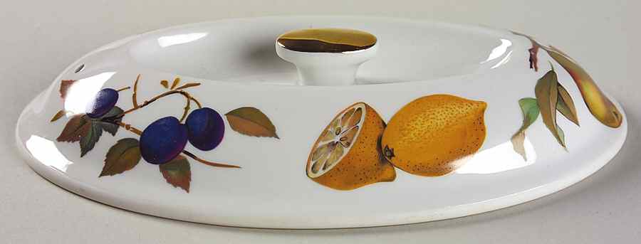 Evesham Gold Lid for 9" Oval Entree Dish by Royal Worcester-1