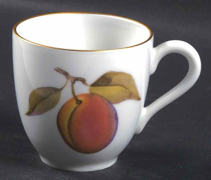 Evesham Gold Flat Demitasse Cup by Royal Worcester-1