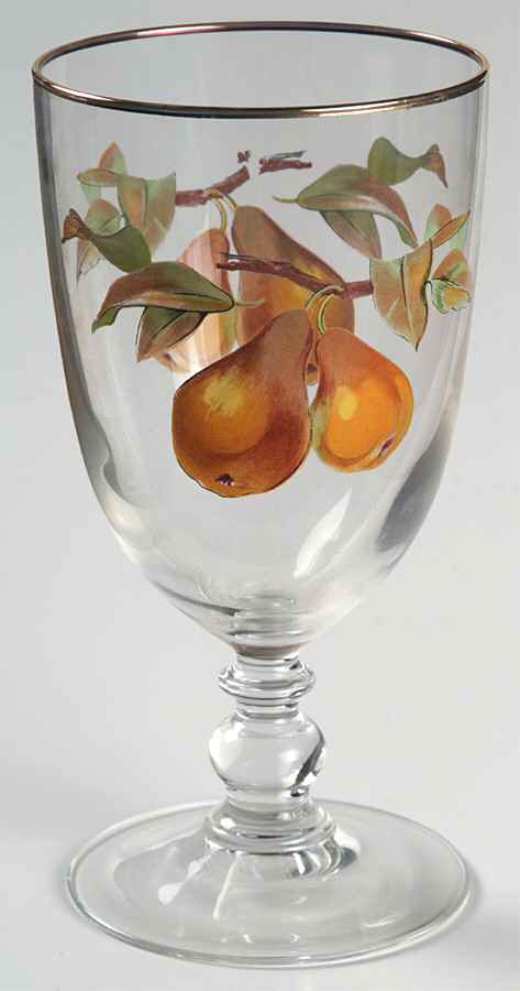 Evesham Gold 14 Oz Glassware Goblet by Royal Worcester-1