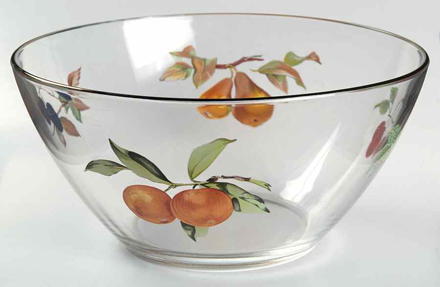 Evesham Gold Large Glassware Salad Bowl by Royal Worcester-1