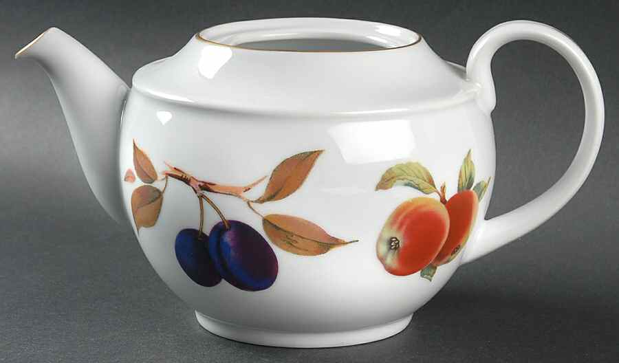 Evesham Gold Teapot No Lid by Royal Worcester-1