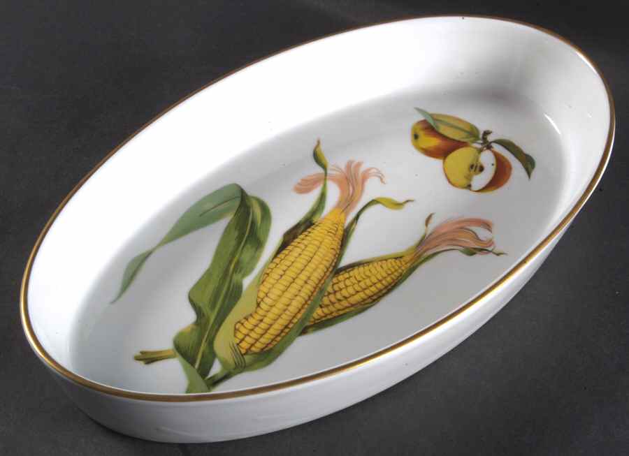 Evesham Gold 12" Oval Baker by Royal Worcester-1
