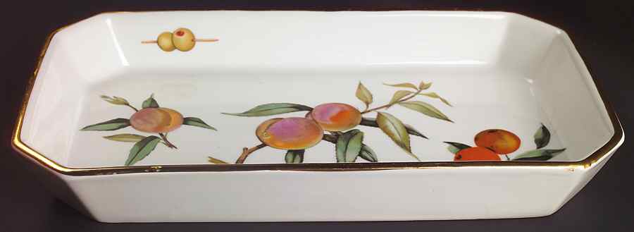 Evesham Gold 13"  Rectangular Baker by Royal Worcester-1