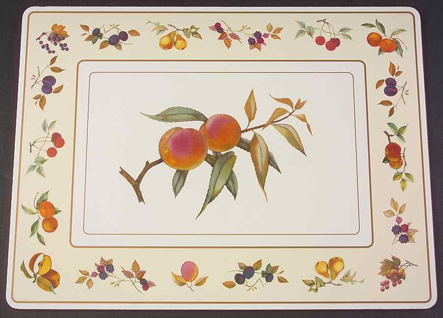Evesham Gold Corkboard Placemat by Royal Worcester-1