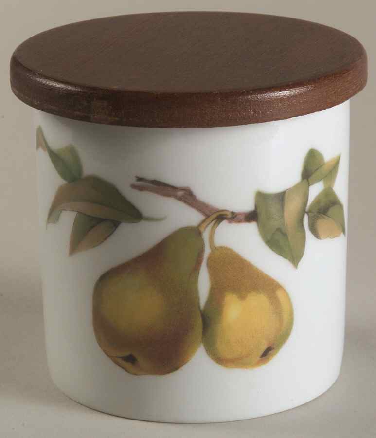 Evesham Gold 3" Storage Jar & Lid by Royal Worcester-1
