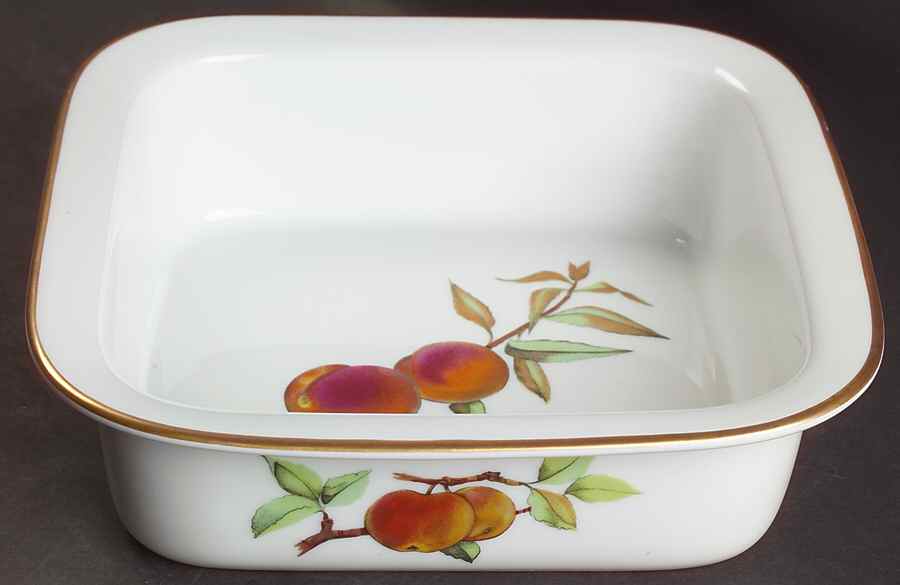 Evesham Gold 10" Square Baker by Royal Worcester-1