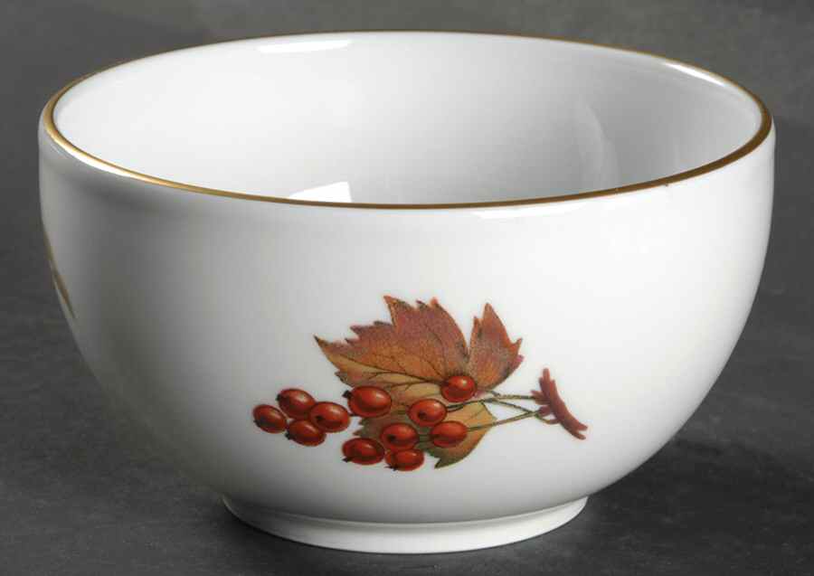 Evesham Gold Open Sugar Bowl by Royal Worcester-1