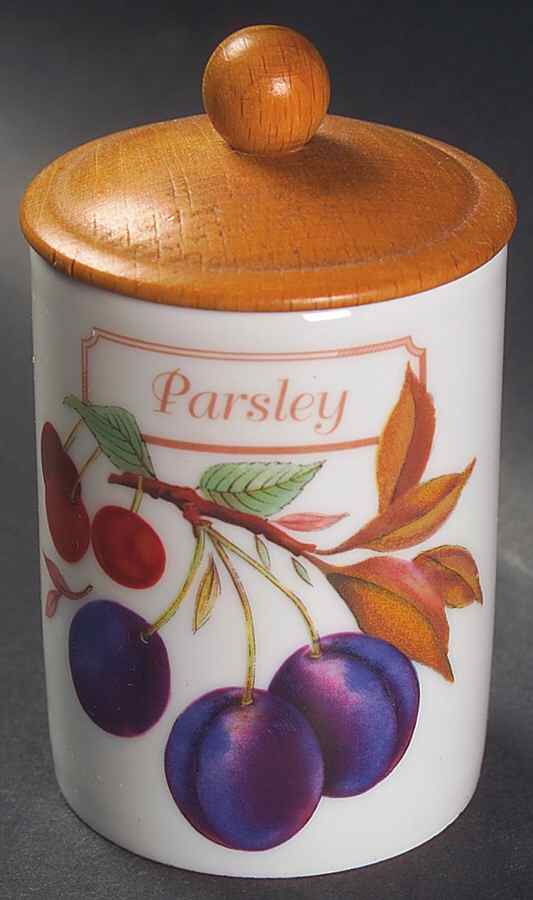 Evesham Gold Spice Jar Set Individual Jar & Lid by Royal Worcester-1