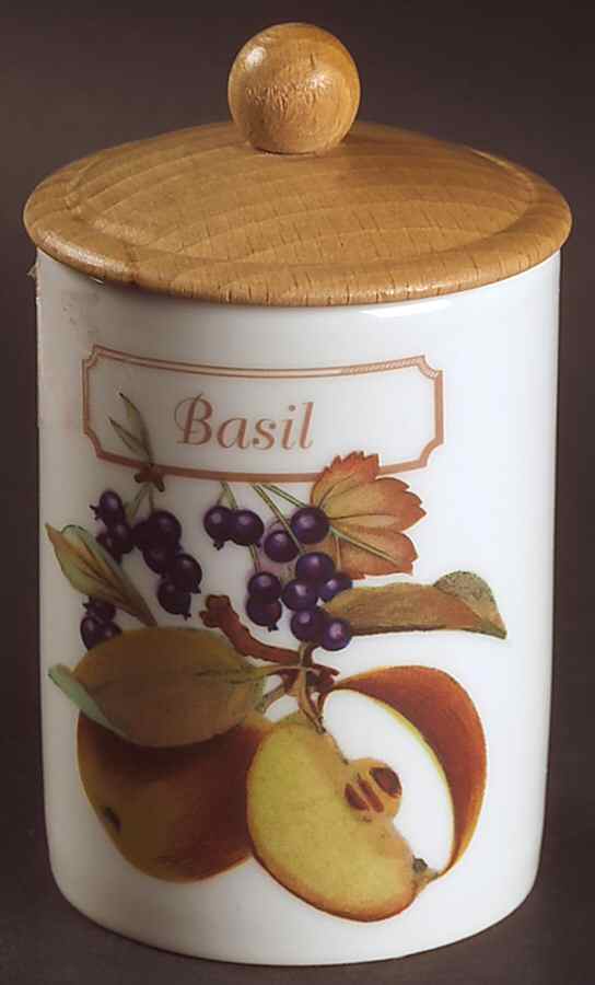 Evesham Gold Spice Jar Set Individual Jar & Lid by Royal Worcester-1
