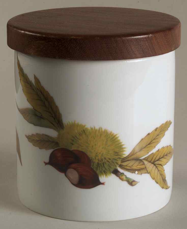 Evesham Gold 4" Storage Jar & Lid by Royal Worcester-1