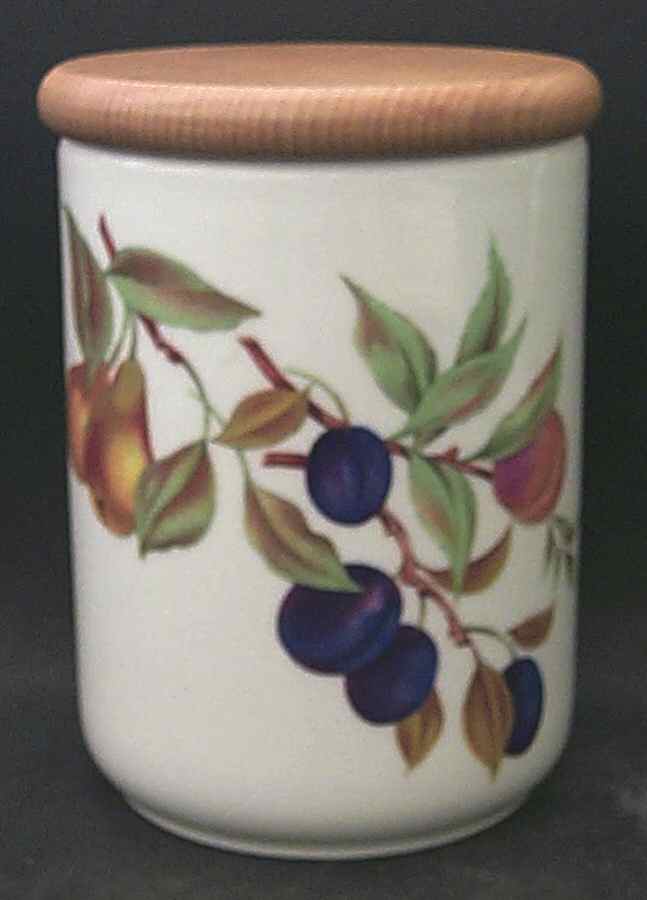 Evesham Gold 7" Storage Jar & Lid by Royal Worcester-1
