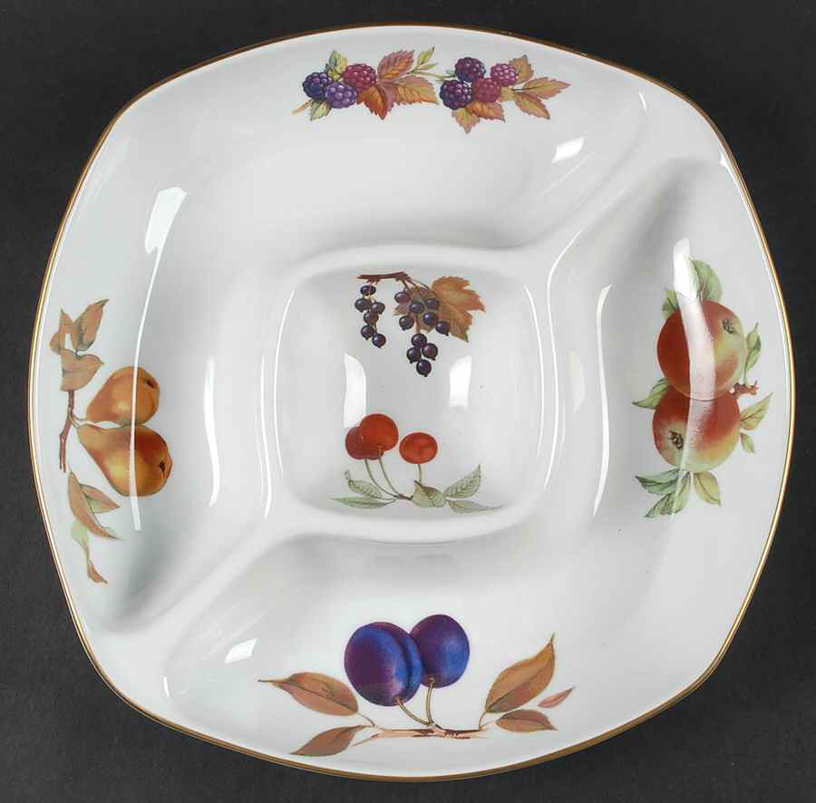 Evesham Gold 1-Piece Square Crudite by Royal Worcester-1