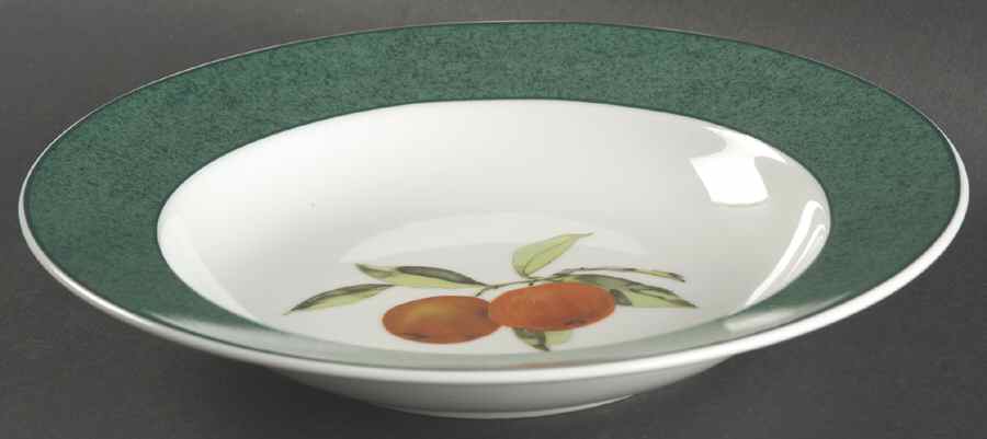 Evesham Gold Large Rim Accent Soup Bowl by Royal Worcester-1