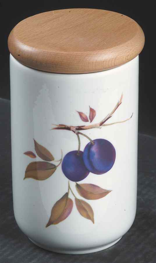 Evesham Gold 6" Storage Jar & Lid by Royal Worcester-1