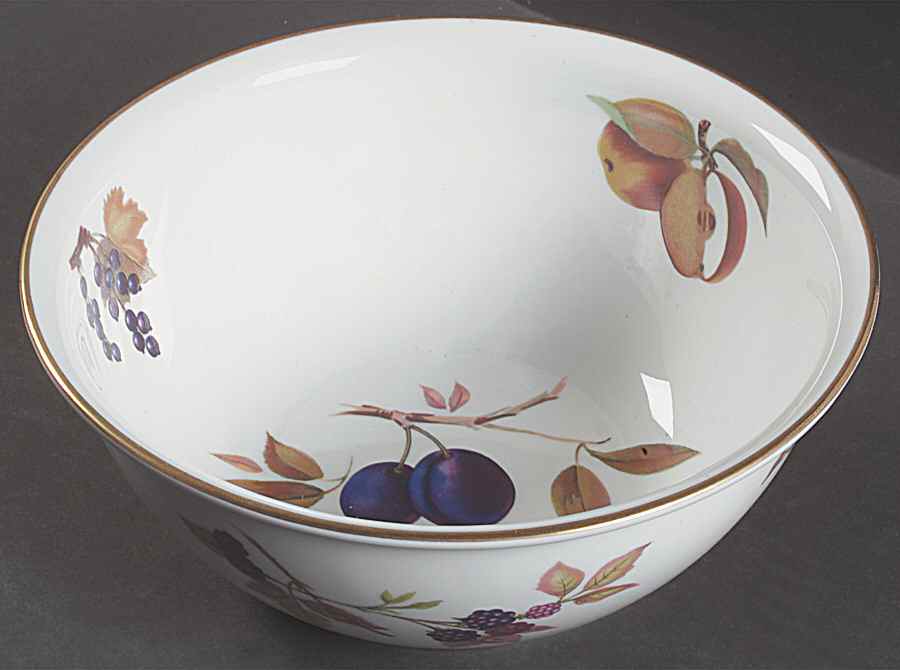 Evesham Gold 8" Round Serving Bowl by Royal Worcester-1