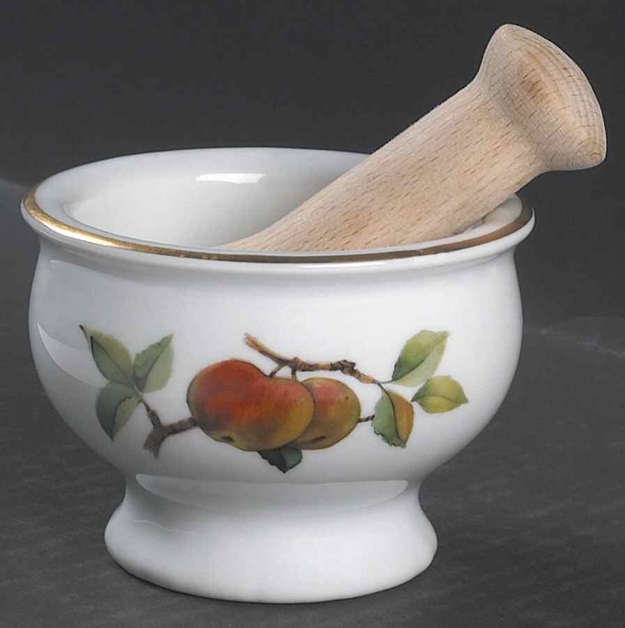 Evesham Gold Pestle and Mortar by Royal Worcester-1