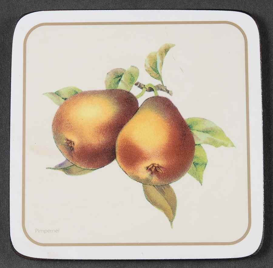 Evesham Gold Square Corkback Coaster by Royal Worcester-1