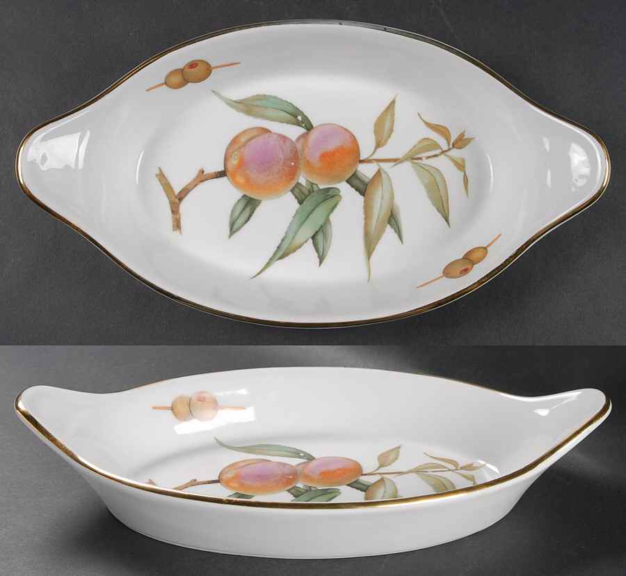 Evesham Gold 11" Augratin by Royal Worcester-1