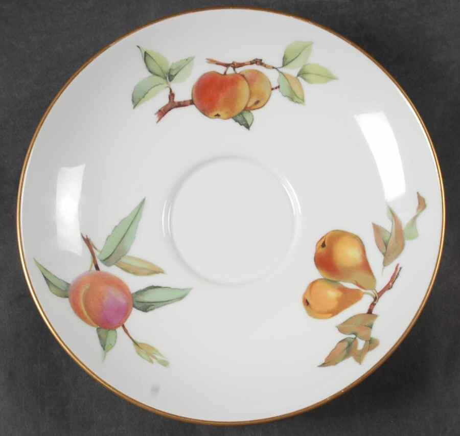 Evesham Gold Saucer for Joke Cup by Royal Worcester-1