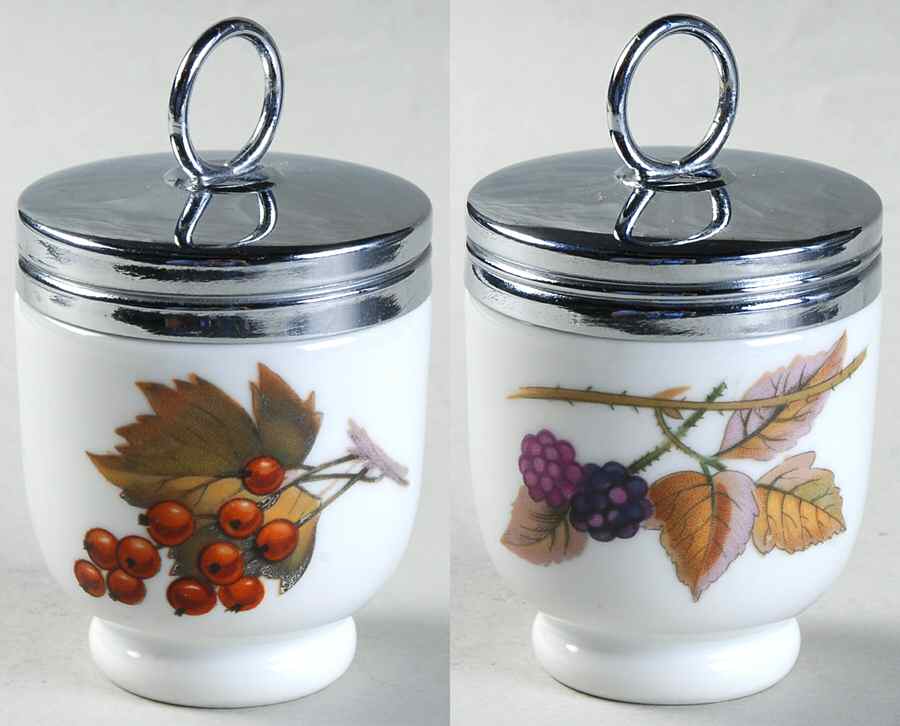 Evesham Gold Egg Coddler & Lid by Royal Worcester-1