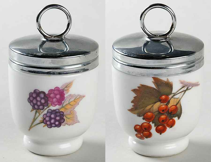 Evesham Gold Egg Coddler & Lid by Royal Worcester-1