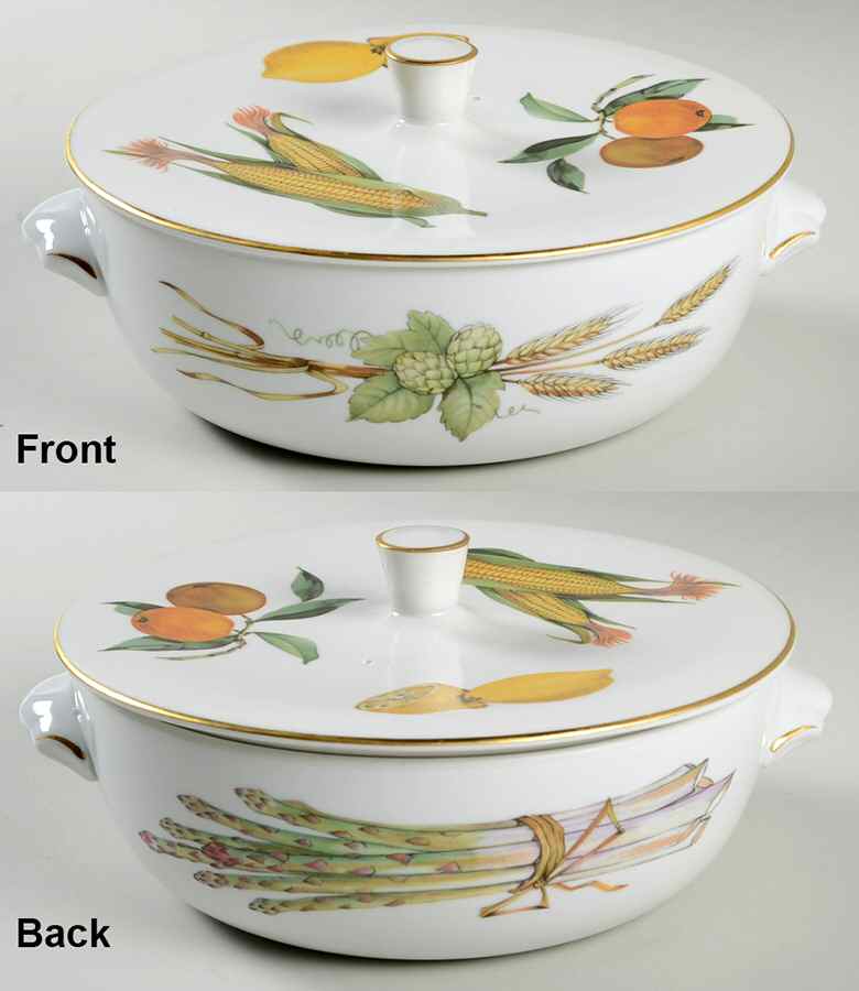 Evesham Gold 1.25 Qt Round Covered Casserole by Royal Worcester-1