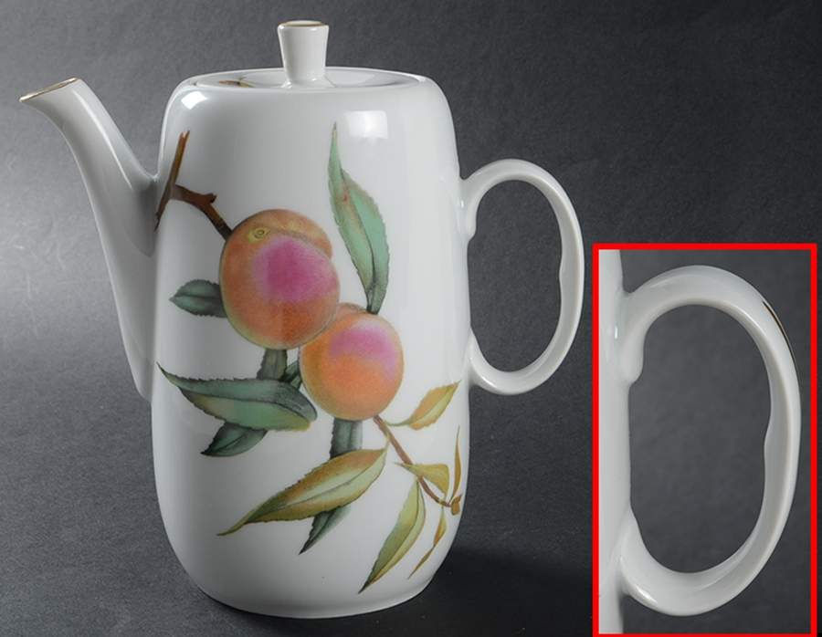 Evesham Gold Coffee Pot & Lid by Royal Worcester-1