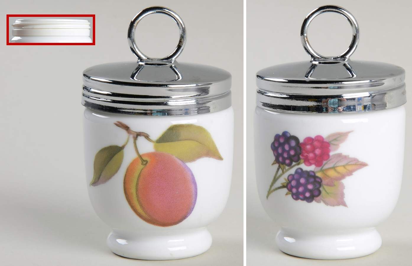 Evesham Gold Egg Coddler & Lid by Royal Worcester-1