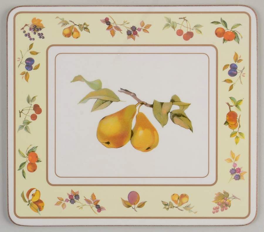 Evesham Gold Corkboard Placemat by Royal Worcester-1