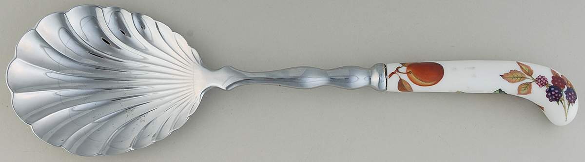 Evesham Gold Berry/Casserole Shell Spoon by Royal Worcester-1