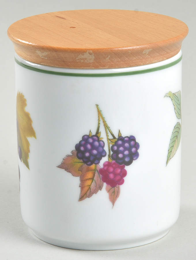 Evesham Vale 3" Storage Jar & Lid by Royal Worcester-1