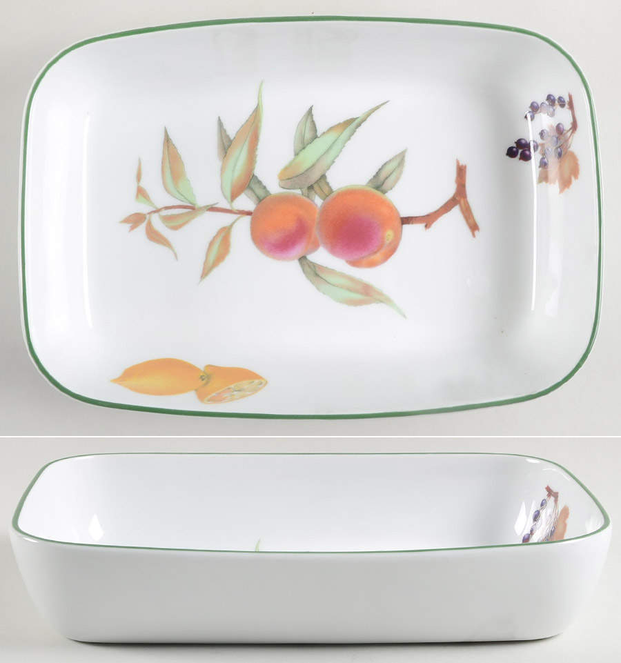 Evesham Vale 10" Rectangular Baker by Royal Worcester-1