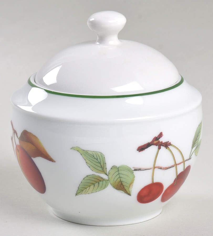 Evesham Vale Sugar Bowl & Lid by Royal Worcester-1