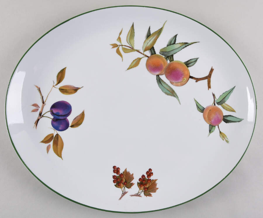 Evesham Vale 12" Oval Serving Platter by Royal Worcester-1