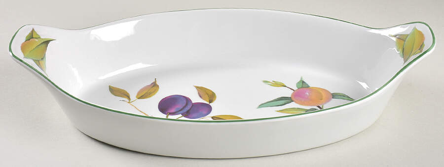 Evesham Vale 13" Oval Fish Dish by Royal Worcester-1