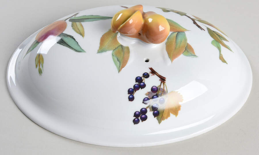 Evesham Vale Lid for 2.25 Qt Oval Deep Casserole by Royal Worcester-1