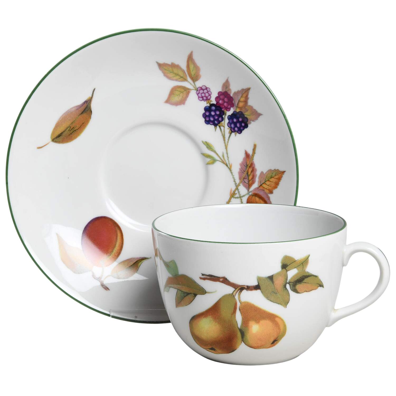 Evesham Vale Breakfast Cup & Saucer Set by Royal Worcester-1
