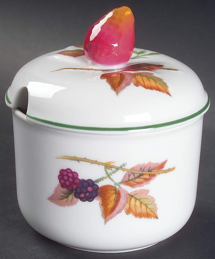 Evesham Vale Marmalade & Lid by Royal Worcester-1