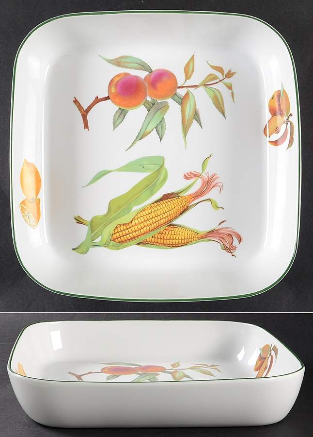 Evesham Vale Square Buffet Dish by Royal Worcester-1