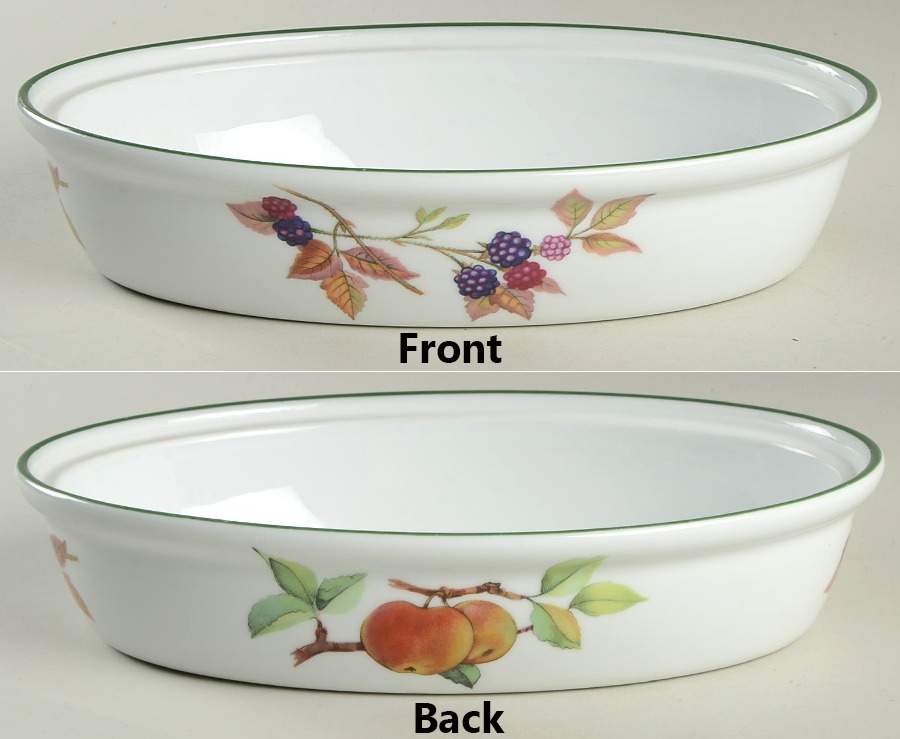 Evesham Vale 9" Oval Entree Dish No Lid by Royal Worcester-1