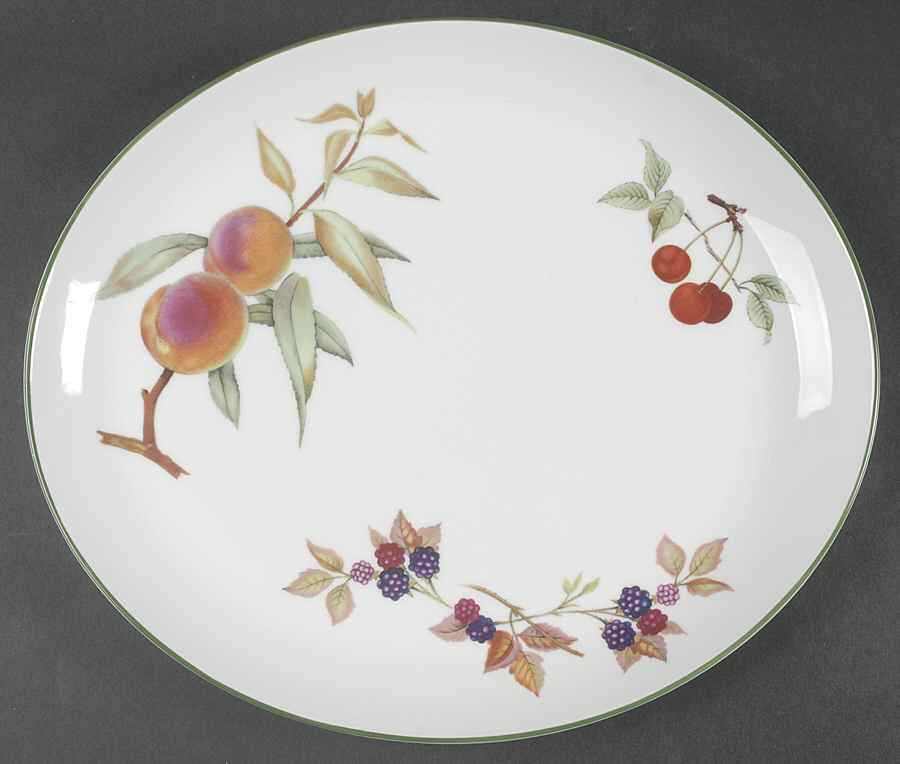 Evesham Vale 12" Oval Serving Platter by Royal Worcester-1