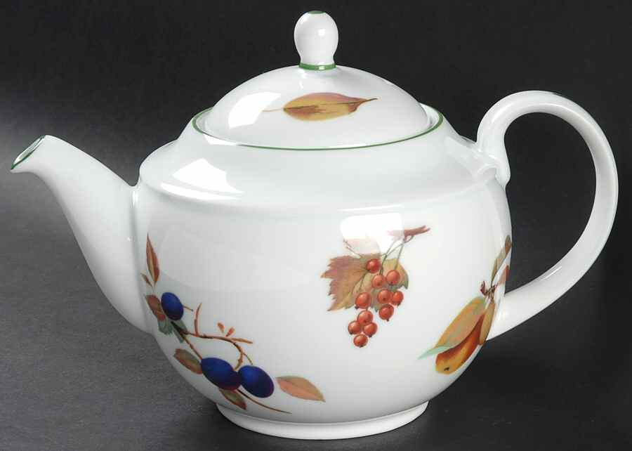 Evesham Vale Teapot & Lid by Royal Worcester-1